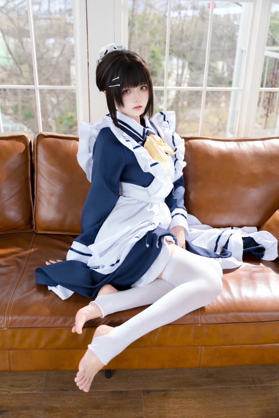 九柒喵 - No.045 枣子姐女仆 [22P-314MB] tg@simisebaisi 【丝足阁】010.webp